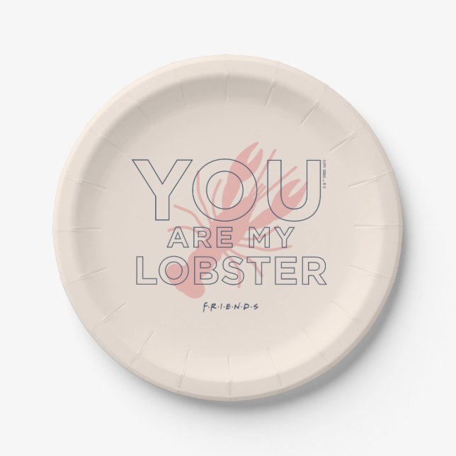 Assiettes En Carton AMIS™ | Vous êtes mon homard (Devant)