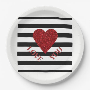 Assiettes En Carton Amour
