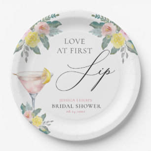 Assiettes En Carton Amour au premier verre Cocktail lumineux Enterreme