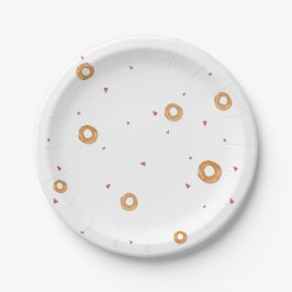 Assiettes En Carton AMOUR ET SACS | Blanc |