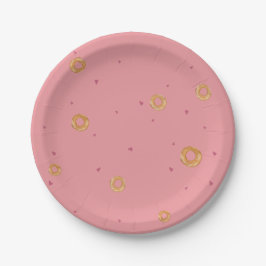 Assiettes En Carton AMOUR ET SACS | Rose Rose Saumon |