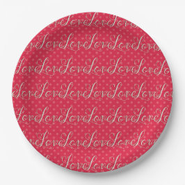 ASSIETTES EN CARTON AMOVE LOVE LOVE