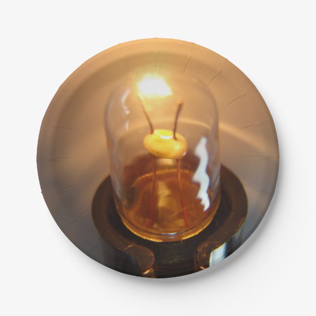 Assiettes En Carton Ampoule lumineuse basse tension (Devant)