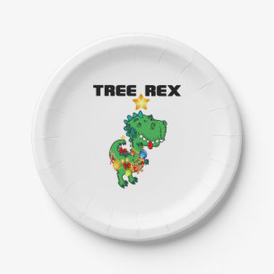 ASSIETTES EN CARTON AMUSANT HAPPY CUTE TREE REX DINOSAUR AWESO DÉCORÉE