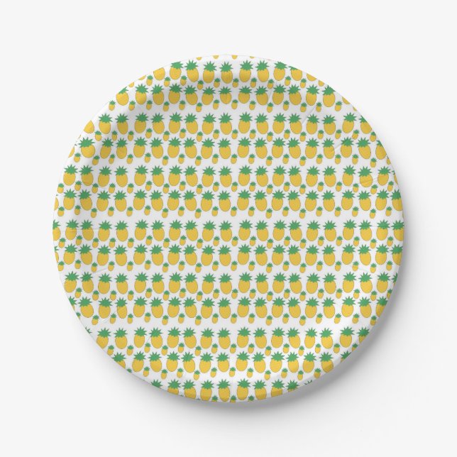 Assiettes En Carton Ananas ! (Devant)