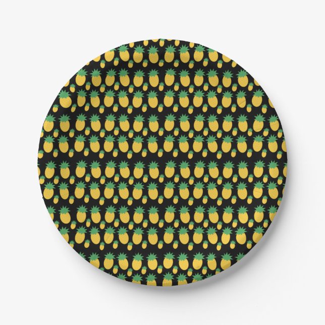 Assiettes En Carton Ananas ! (Devant)