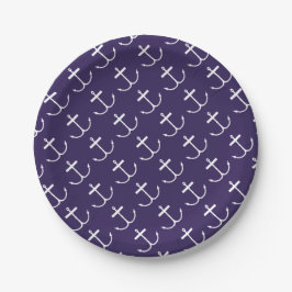 Assiettes En Carton Ancres sur les plaquettes papier (impression Lite)