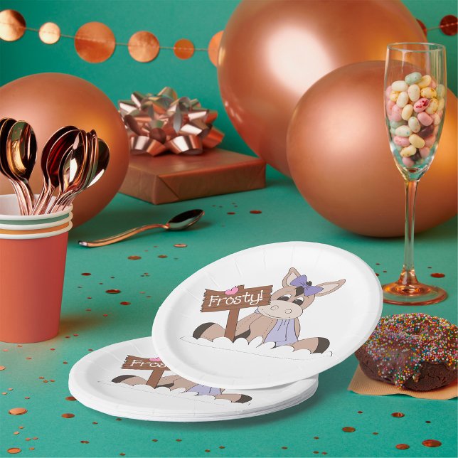 Assiettes En Carton Âne d'hiver glacial (Créateur téléchargé)