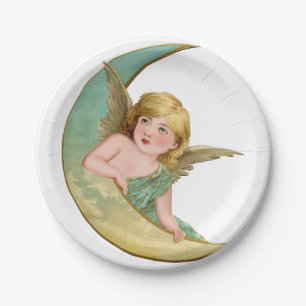 Assiettes En Carton Angel Moon