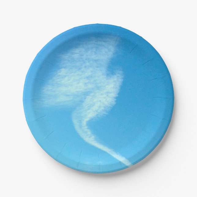 Assiettes En Carton Angel nuage apparaît (Devant)