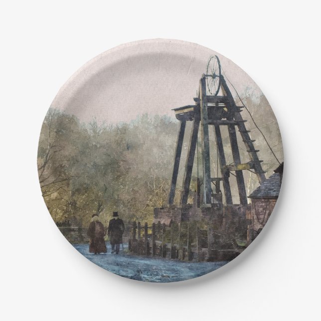 ASSIETTES EN CARTON ANGLETERRE VICTORIENNE (Devant)