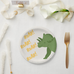 Assiettes En Carton Animaux de la fête des rues Anniversaire