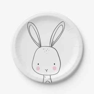 Assiettes En Carton Animaux de région boisée de baby shower de plaqu