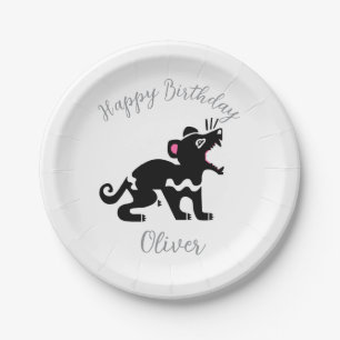 Assiettes En Carton Animaux sauvages - Tasmanie DEVIl - Anniversaire -