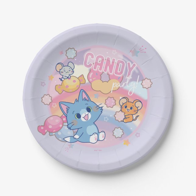 Assiettes En Carton Anime Tom et Jerry Candy Party (Devant)