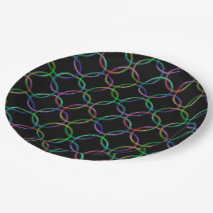 Assiettes En Carton Anneaux d'interconnexion 3D Rainbow + vos idées