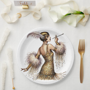 Assiettes En Carton Années folles