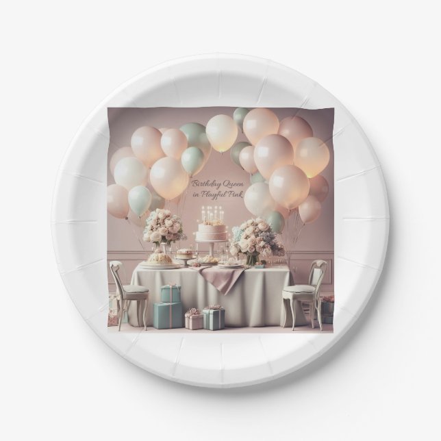 ASSIETTES EN CARTON ANNIVERSAIRE (Devant)