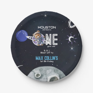 Assiettes En Carton Anniversaire 1 an Astronaute de l'Espace Extra-Atm