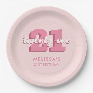 Assiettes En Carton Anniversaire 21 ans