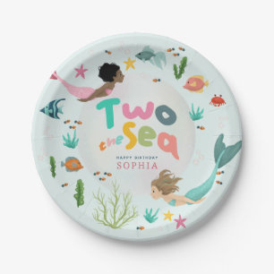 Assiettes En Carton Anniversaire 2 ans Filles Caprice sous la mer
