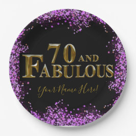 Assiettes En Carton Anniversaire 70 ans