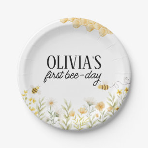 Assiettes En Carton Anniversaire abeille