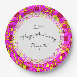 Assiettes En Carton Anniversaire_Anniversaire_Mod+Floral_Lace-Modèle