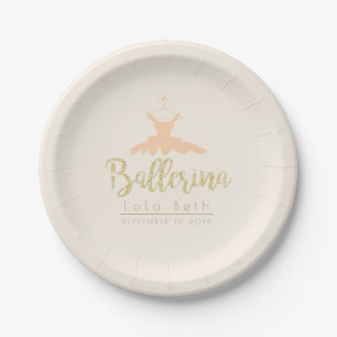 Assiettes En Carton Anniversaire chic minable du tutu   de ballerine