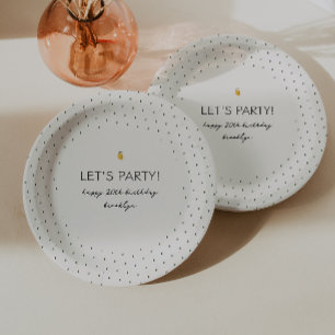 Assiettes En Carton Anniversaire de Dainty Lemon