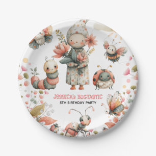 Assiettes En Carton Anniversaire de enfant d'aquarelle à thème de bogu