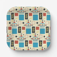 Anniversaire de enfant Motif de robots antiques