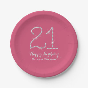 Assiettes En Carton Anniversaire de fausse pierre de Faux 21ème