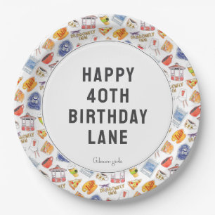 Assiettes En Carton Anniversaire de Gilmore Girl