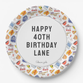 Assiettes En Carton Anniversaire de Gilmore Girl