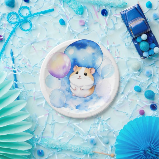 Assiettes En Carton Anniversaire de Hamster (Fête)