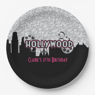 Assiettes En Carton Anniversaire de Hollywood