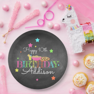 Assiettes En Carton Anniversaire de la fête du pyjama