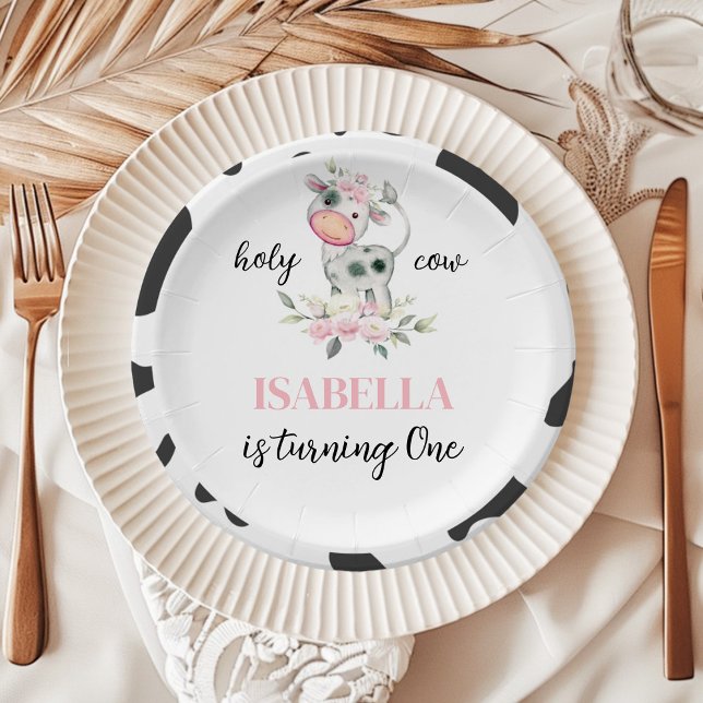 Assiettes En Carton Anniversaire de la Vache Sainte (Créateur téléchargé)