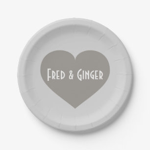 Assiettes En Carton Anniversaire de l'argent