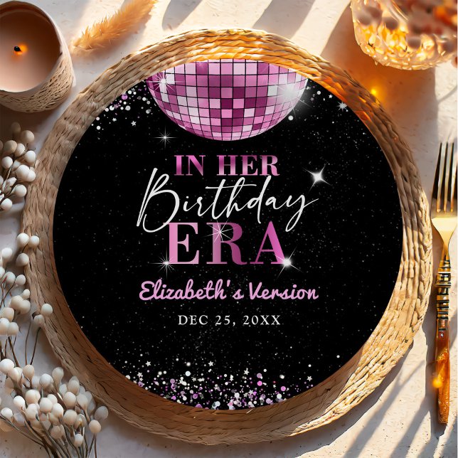 Assiettes En Carton Anniversaire de ma discothèque (Créateur téléchargé)