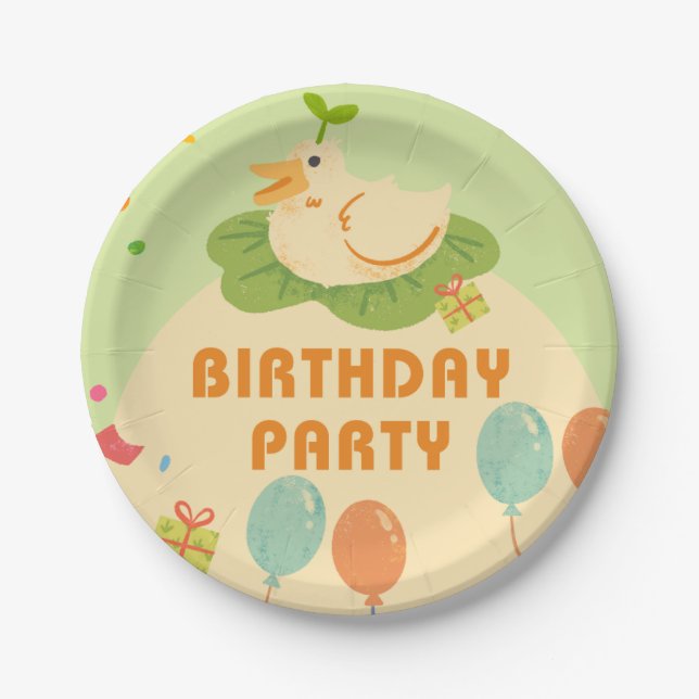 Assiettes En Carton Anniversaire de papier (Devant)