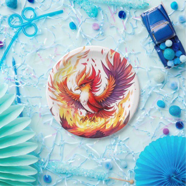 Assiettes En Carton Anniversaire de Phoenix (Fête)
