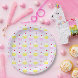 Assiettes En Carton Anniversaire de préparation de Cupcake