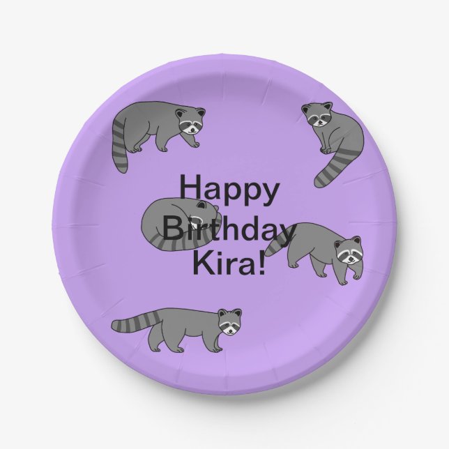Assiettes En Carton Anniversaire des ratons (Devant)