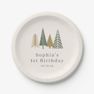 Assiettes En Carton Anniversaire d'hiver