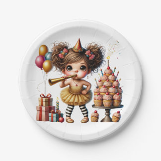 Assiettes En Carton Anniversaire drôle de gnome excentrique