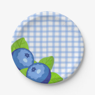 Assiettes En Carton Anniversaire du bleuet
