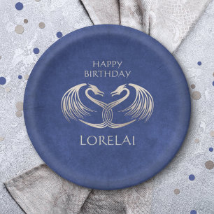 Assiettes En Carton Anniversaire du dragon viking celtique