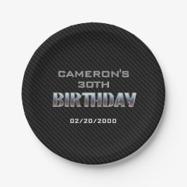Assiettes En Carton Anniversaire du garçon masculin